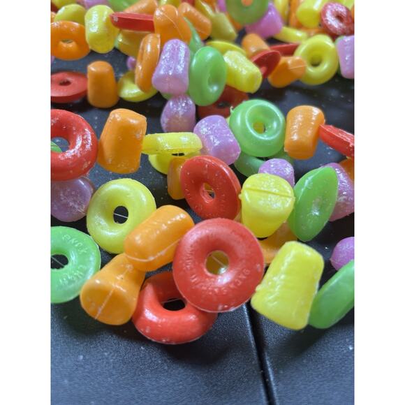 Blow Mold Life Saver & JuJu Beans Vtg Christmas Garland Plastic Hong Kong 18' - Picture 7 of 7